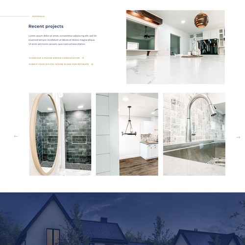 Website design for house building company