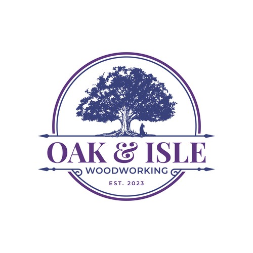 Oak & Isle Woodworking Logo
