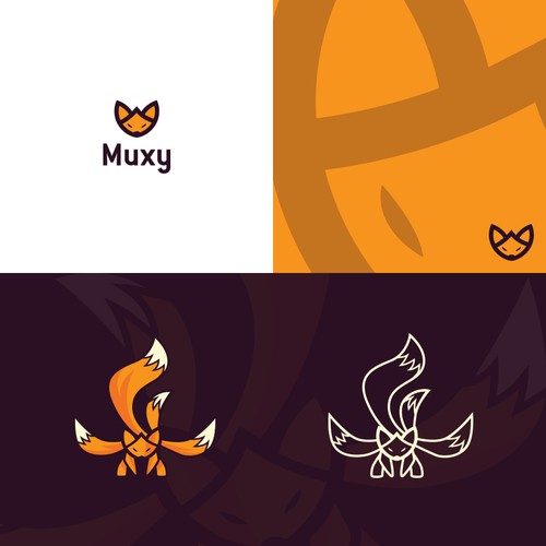 Muxy Logo and Character.