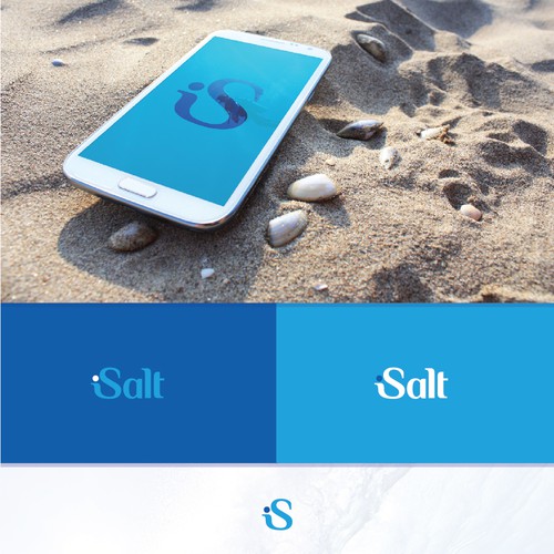 Logo design for saltwater lifestyle app.