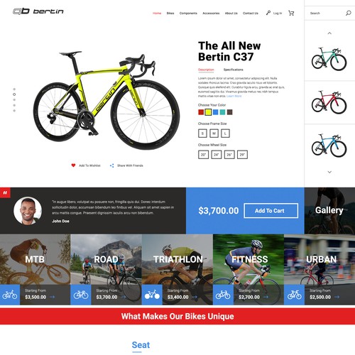 Bicycle website