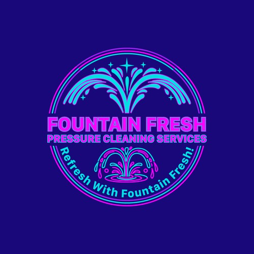 Fountain Fresh Pressure Cleaning Services Logo Design