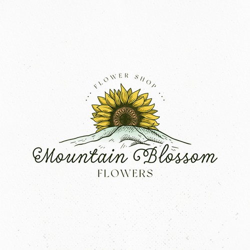 A lovable, adorable, and memorable logo for new flower shop in a beautiful mountain town