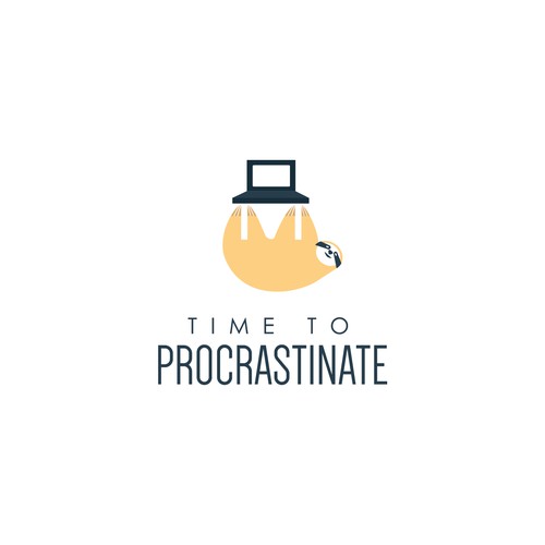 Minimalist Logo for a Company that provides Procrastination Materials