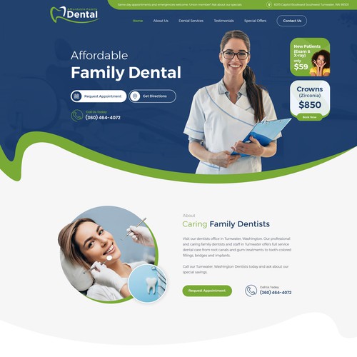 Affordable Family Dental Website