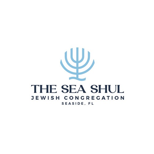 Beautiful logo for a Jewish congregation on the beach
