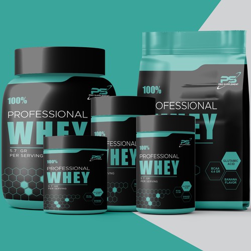 Label Design Whey Supplement 