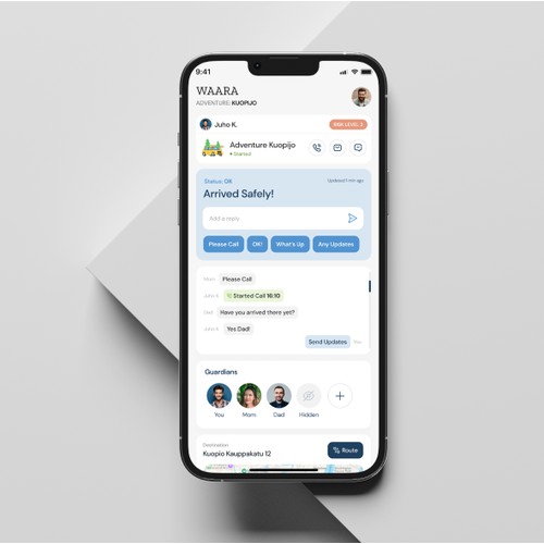 Design for a safety community app