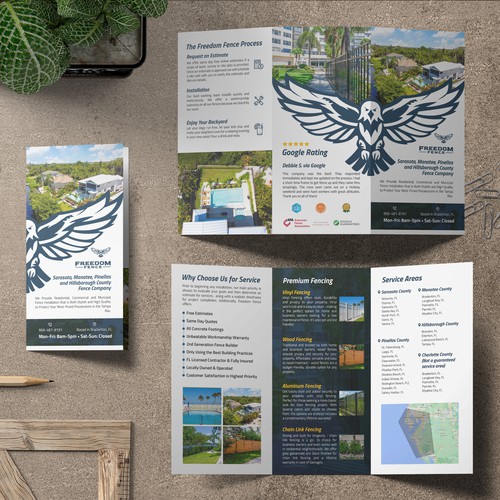 Freedom Fence Brochure Design