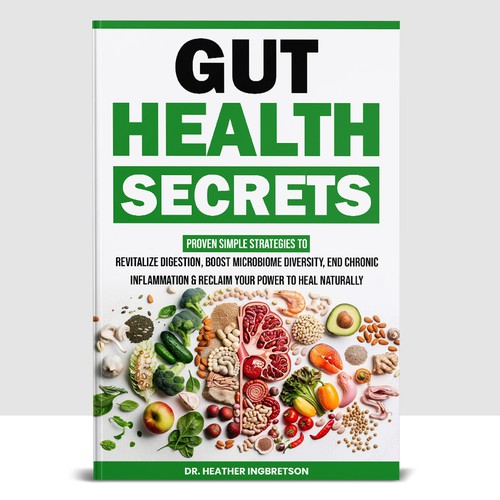 GUT HEALTH SECRETS BOOK COVER DESIGN