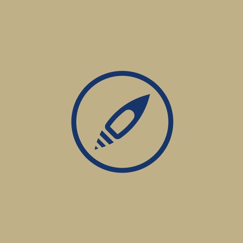 Navigational logo for yacht brokerage company: Compass