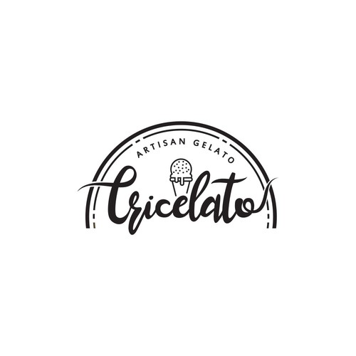 Logo for a gelato ice cream store