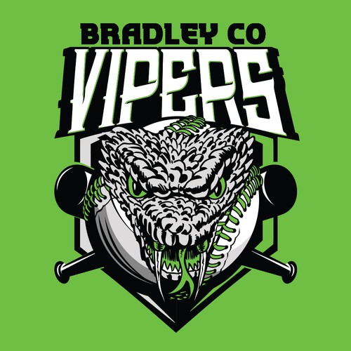 "Vipers" Baseball logo