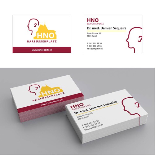 Logo and business card design for medical practice