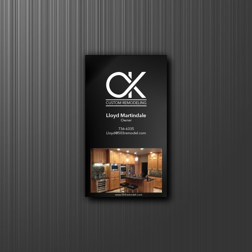 business card for C&K Custom Remodeling
