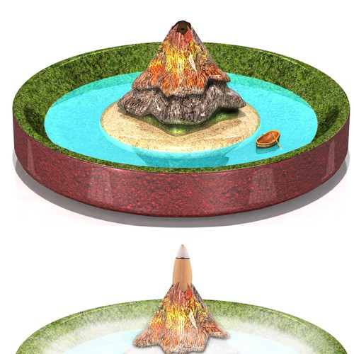 volcano 3d model