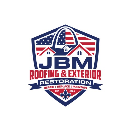 Logo Design for American Roofing & Exterior Business