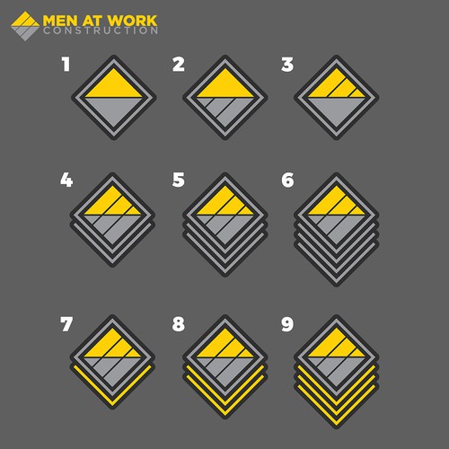 Rank Badge design for Men at Work Construction