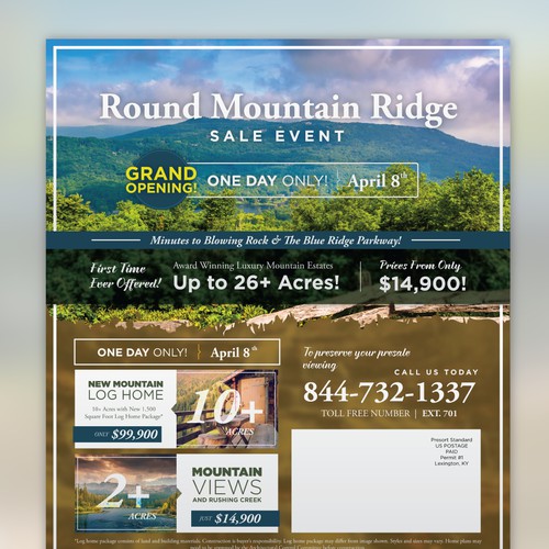 Round Mountain Ridge Flyer Design