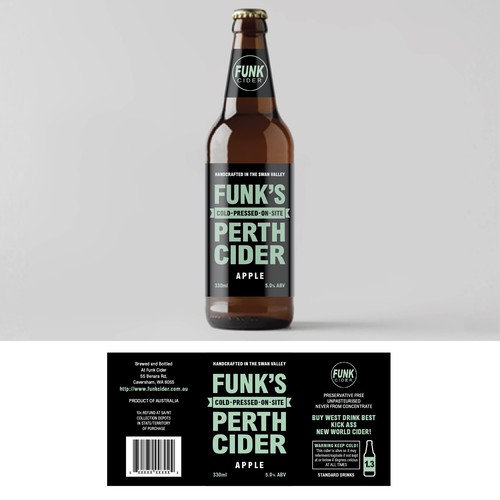 Bottle label design 
