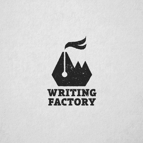 Creative logo for Writing Factory