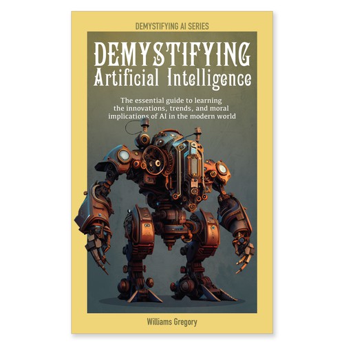 Cover design for book on AI demystified