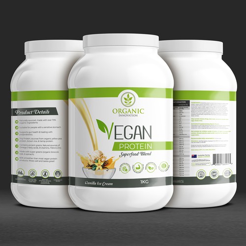 The best VEGAN PROTEIN LABEL wins, long term work available