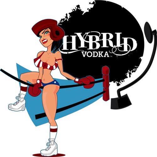 Nybrid Vodka pinup