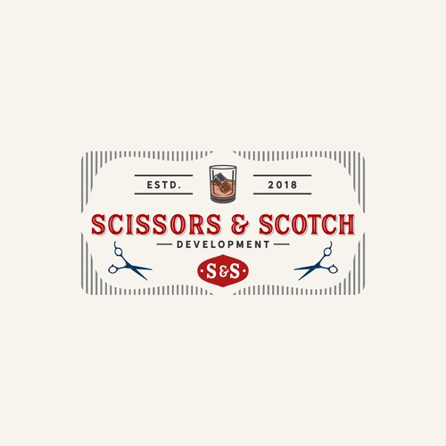 Vintage logo for barbershop