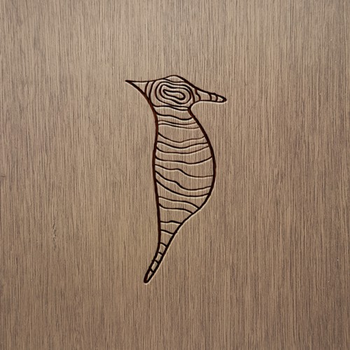 Clean and modern logo for Woodpecker - handmade