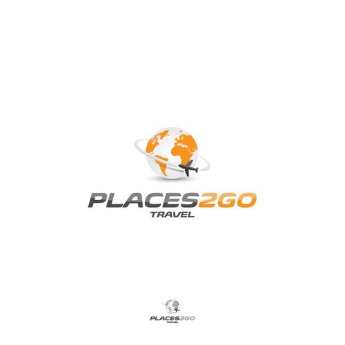 Places 2 go travel logo design