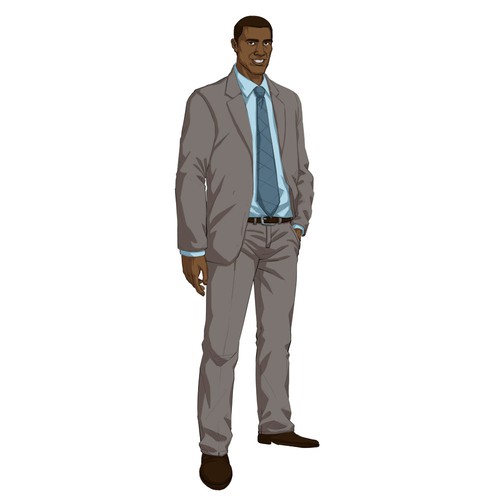 Africa American Male Character