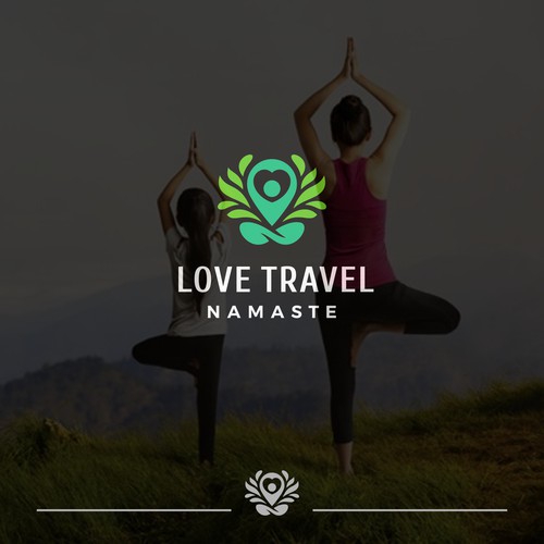 A logo concept for Love Travel Namaste