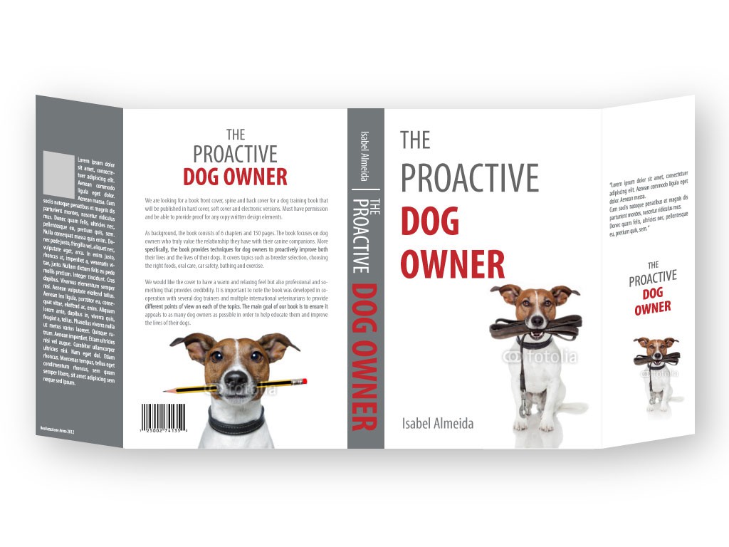 Cover design for dog training book!