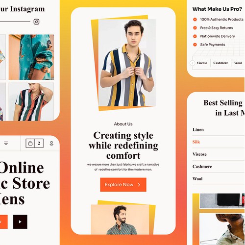 JEOMSU Fabric Online Store Responsive Web Design