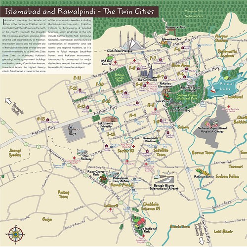 Map of Islamabad City