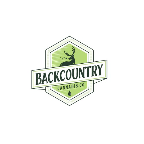 Rustic logo concept for CBD Oils