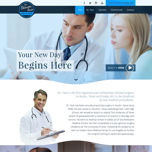 Weight Loss Website for Dr Fass