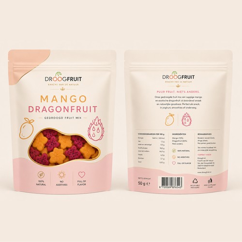 Minimal Premium Packaging for Dried Fruit Mix