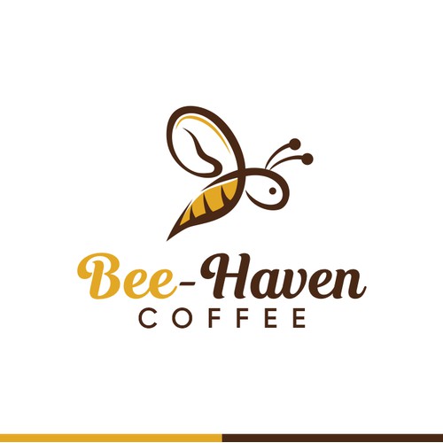 logo concept for Bee Haven coffee