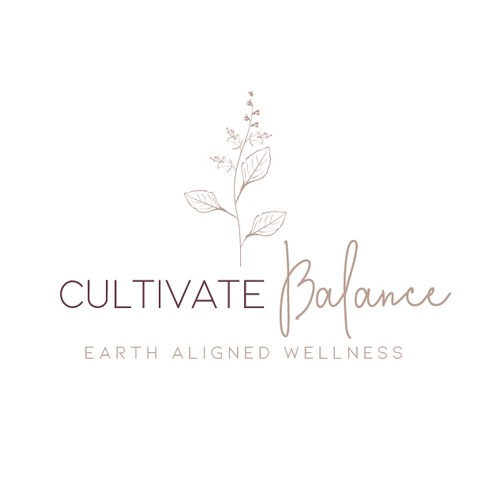 Hand drawn logo for holistic healing and wellness consultations