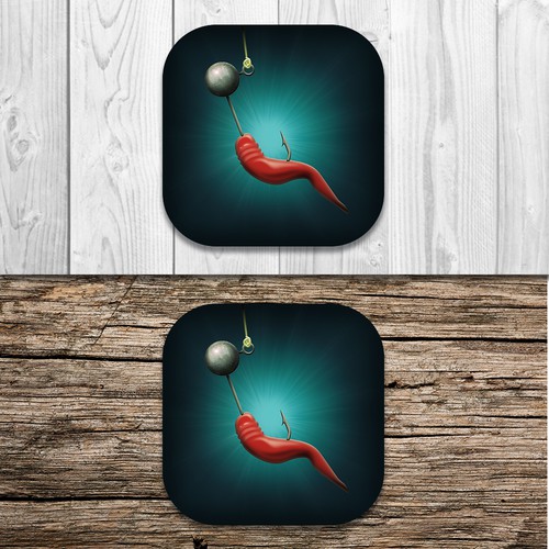 Fishing lure app icon