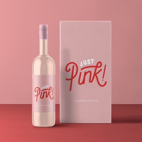 Bold Label for Rosé Wine