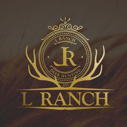 Logo for deer hunting L Ranch