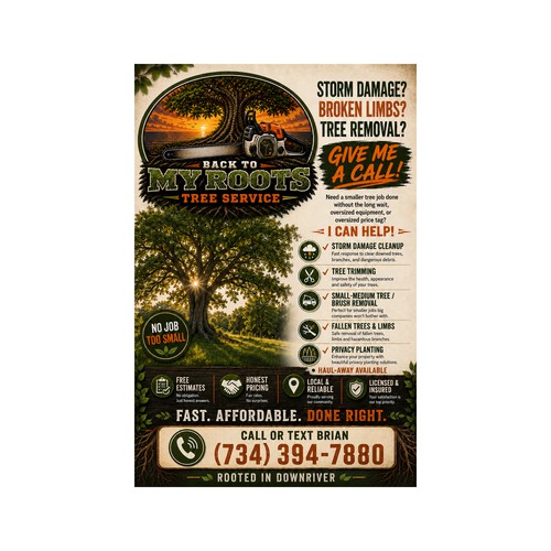 Back To My Roots Flyer Design