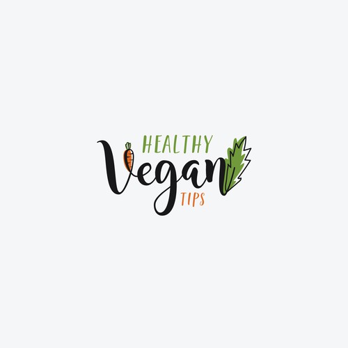 Design a trendy logo for my new vegan website