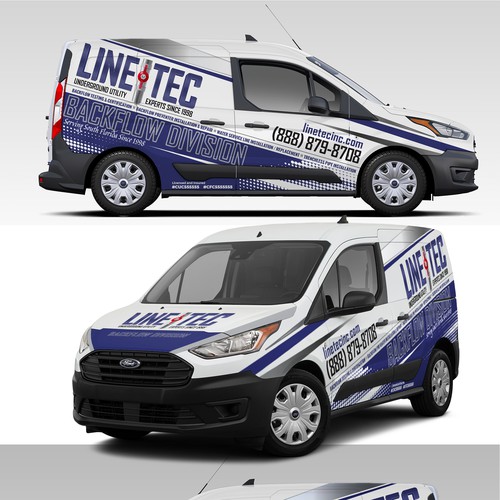 Ford Transit Connect wrap for Line Tec