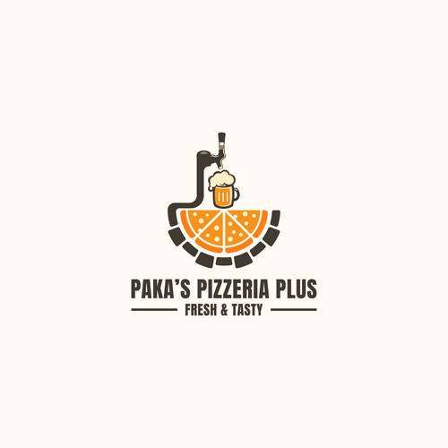 fun innovative food logo design
