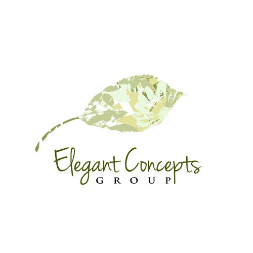 Create the next logo and business card for Elegant Concepts Group