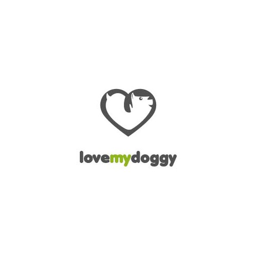 Create a logo/mascot for "love my doggy"